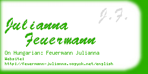 julianna feuermann business card